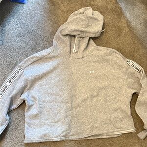 Under Armour Light Gray Pullover with Logo